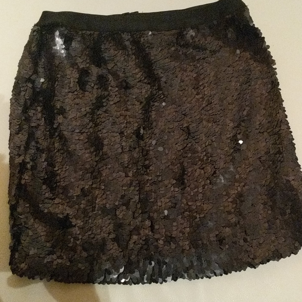 Charlotte Russe Black Sequins mini skirt